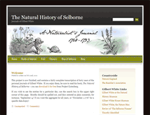 Tablet Screenshot of naturalhistoryofselborne.com